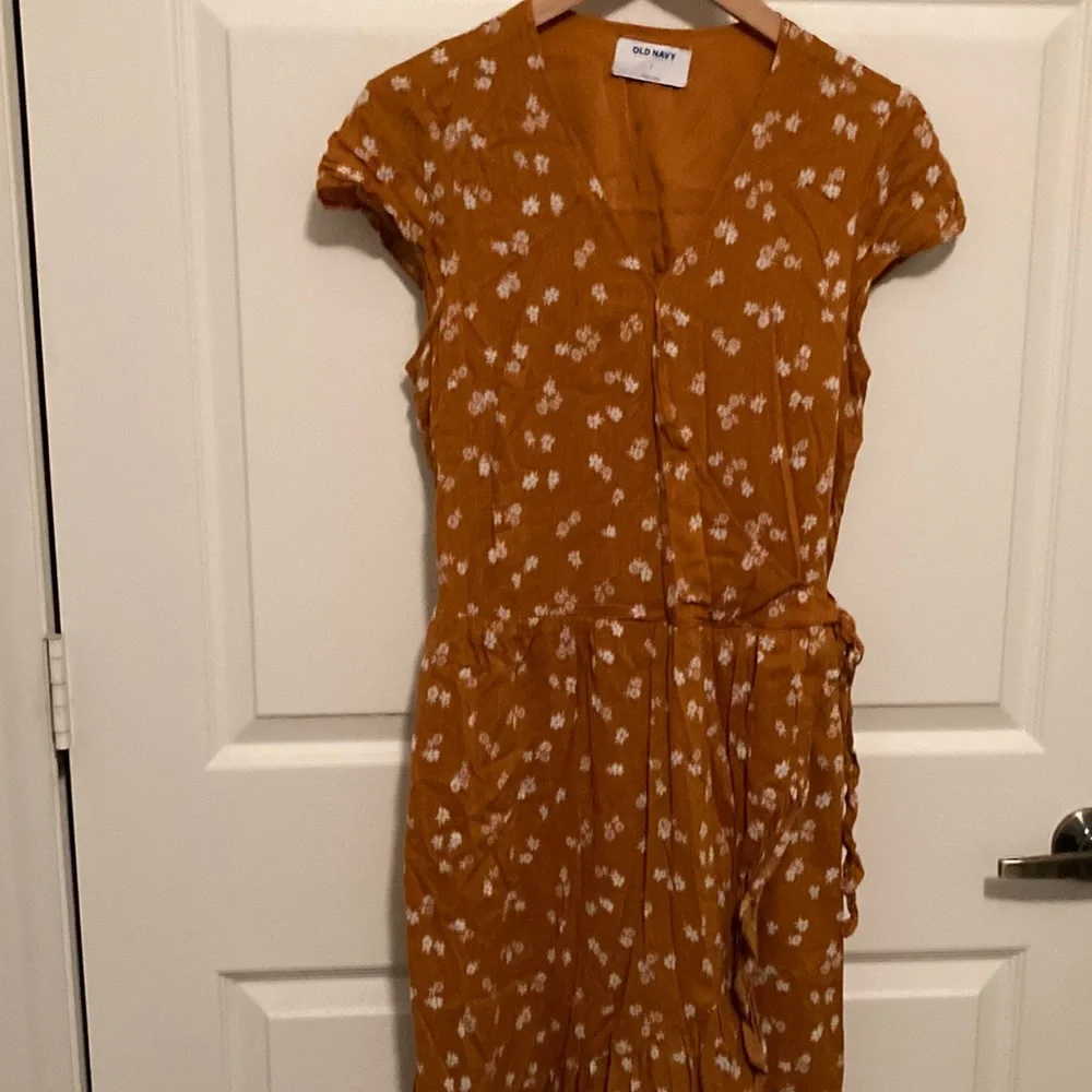 Mustard floral dress - Picture 1 of 1